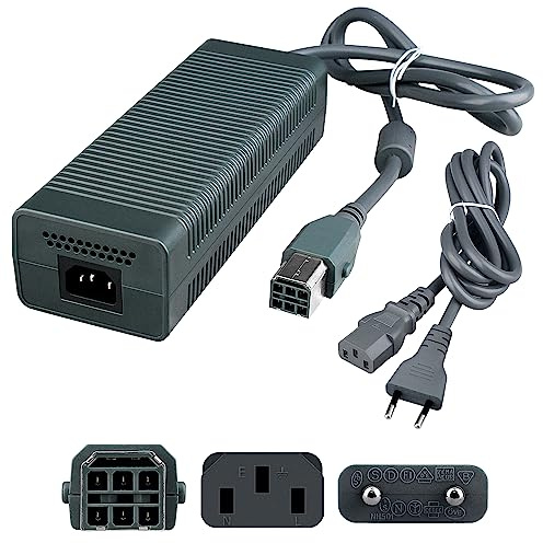 OSTENT 100-240V 203W EU Plug AC Adaptador Fuente de Alimentación Cable Brick para Microsoft Xbox 360 Consola