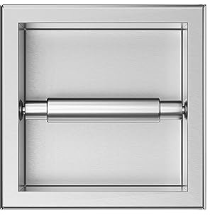Balneo Wall-Box Paper 1 WC-Papierhalter 17,3 x 17,3 x 8,7 cm, Edelstahl