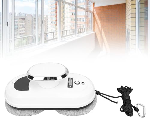 ZJchao Intelligenter Fensterputzroboter, 5600 Pa Saugkraft Elektrischer Fensterreiniger Automatische Reinigung mit Pfadplanung Ferngesteuerter Fensterputzer für alle glatten Oberflächen