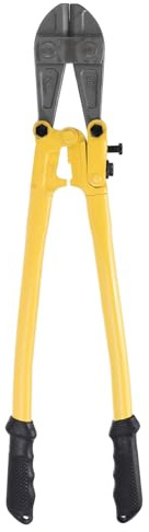 sourcing map Robuster Bolzenschneider, 61 cm, robuster Fräser, Cr-V-Legierung, Stahlklingen, Bolzenschneider, Griff aus zwei Materialien, für Drahtzaun, Schraubenschneidewerkzeug