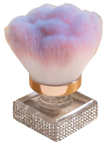 Spazzola in polvere - Spazzola per polvere per unghie | Impostare la spazzola in polvere | Nail Brush | Strumento di trucco con setole morbide per contornare, evidenziare, pulizia delle unghie