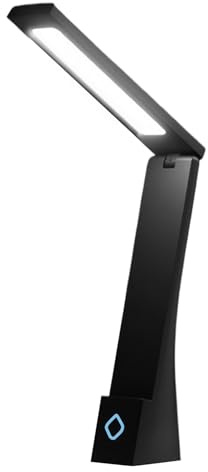 Lámpara de estudio, lámparas inalámbricas recargables para mesitas de noche, con puerto de carga USB, protección ocular, control táctil, 3 niveles regulables, luz cálida y fría para estudio, lectura