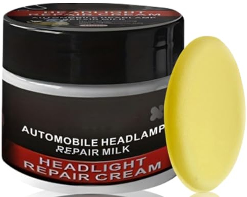 120ml Headlight and Headlamp Restoration Kit,Car Headlight Repair Fluid with Sponge,Portable Car Plastic Interior Scratch Repair Set,Automotive Headlight Lens Restorer,Vehicle Detailing Kits for Cars