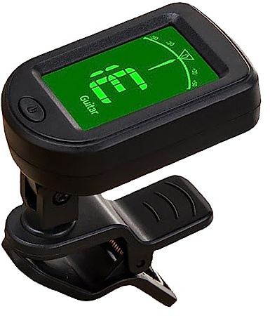Naroote Ukulele -Tuner, Universelle Kompaktgitarren -Hintergrund Tuner Plastikhäuser Clamp/Holder an Einem Schwenkbass