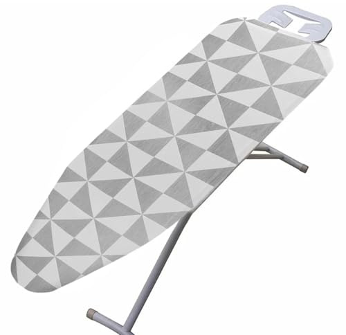 Imbottitura per asse da stiro – Fodera termoriflettente 110x34 cm, imbottitura in cotone resistente alle bruciature, per asse da stiro con bordo elastico e superficie antimacchia | Copriasse da