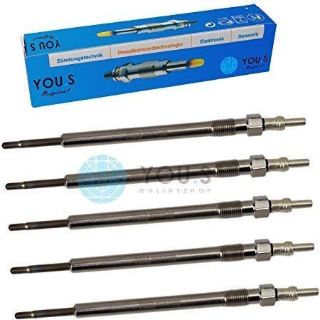 5 Stück YOU.S Orignal Glühkerze Länge: 151,5 mm Spannung: 11.0 V - 46792359