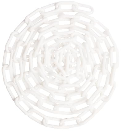 US Weight Kunststoff-Sicherheitskette, 5,1 cm x 30,4 m, Weiß SunShield UV-beständige Technologie