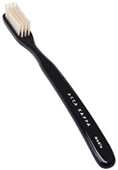 Acca Kappa - Spazzolino da denti vintage, in nylon, duro, colore nero
