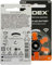 Widex | Batterie per apparecchi acustici | 10 confezioni | 60 batterie | Adesivo arancione | P13 | Apparecchio acustico