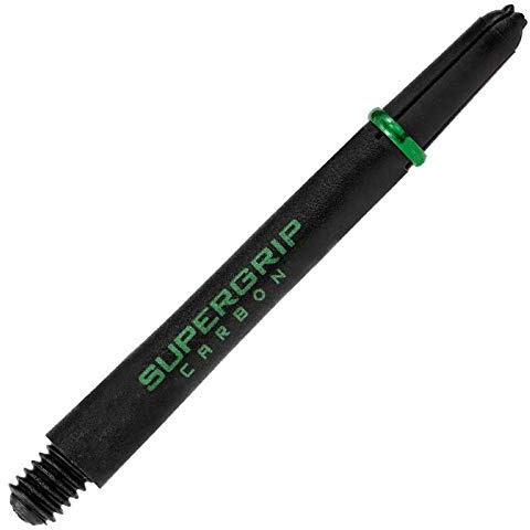 Harrows Supergrip Carbon Shafts - Verschiedene Ausführungen, 1 Set = 3 Stück (Grün, Medium - MED)