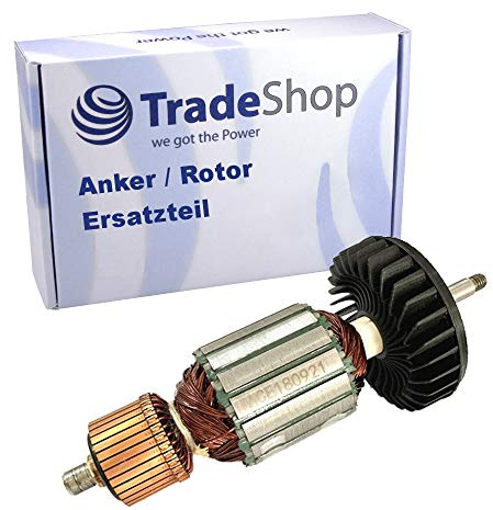Rotore di ricambio per smerigliatrice angolare Makita GA 7020, GA 7020 S, GA 9020, GA 9020 S, sostituisce 5177937 per sostituzione/con ventola