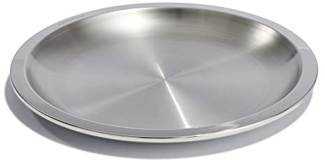 HYDRO FLASK - Stainless Steel 9 Inch (23.5 cm) Camp Plate - Two layer outer construction and Powder Coat - Stackable and Portable Camping Tableware - BPA-Free - Dishwasher Safe - Birch