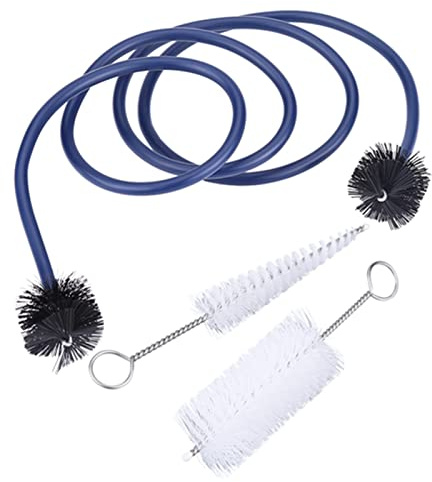 Cleaning Snake Instrument, Musical Instrument Maintenance Brass Pipe Cleaner Care Accessory Trumpet Cleaning Brushes Set Kit