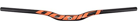 Fahrradlenker 31. 8mm Vollkohlefaser steigen Mtb Lenker Matte 690/720 / 740mm 5 Grad Fahrradgriff Bar Fahrrad Teil Zubehör Fahradlenker (Color : 690 Orange Matte)