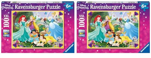 Ravensburger Kinderpuzzle - 10775 Wage deinen Traum! - Disney Prinzessinnen-Puzzle für Kinder ab 6 Jahren, mit 100 Teilen im XXL-Format (Packung mit 2)
