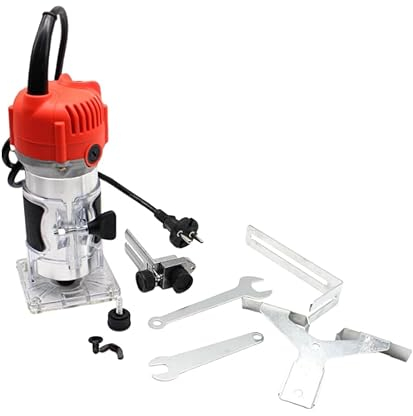 Fresa elettrica da 800 W, fresatrice multifunzione per legno, router a mano nella lavorazione del legno, produzione di mobili, 30000 giri/min