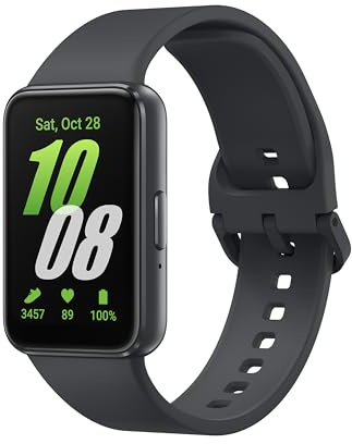 Samsung Galaxy Fit3 (grigio) | Display AMOLED da 4 cm | Batteria da 13 giorni | Oltre 100 esercizi | Controllo multimediale | Traccia il sonno | Monitora il tuo allenamento (Ricondizionato)