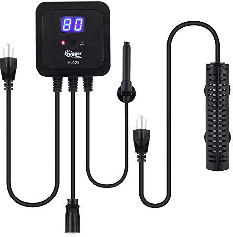 hygger 500 Watt Aquarium Heater with LED Digital Temperature Controller, Submersible Fish Tank Water Heater for 110-450L Tank