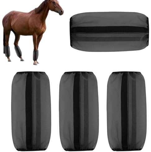 Bottes anti-mouches pour chevaux – Équipement de protection des jambes, bandes anti-mouches pour chevaux | Bottes anti-mouches de qualité supérieure pour les jambes, équipement de protection contre le