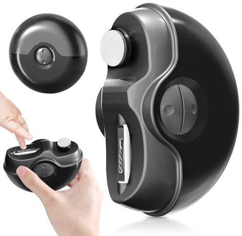 Elektrischer Nagelknipser für Senioren, 2025 Neuest nagelfräser Elektrisch, 2 in 1 Automatischer elektrischer Nagelknipser mit Feilen-Funktion für Senioren, Erwachsene, Studenten, Babys (Schwarz)