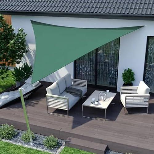 jarolift Basic Vela Ombreggiante Triangolare, Idrorepellente, Protezione Solare e Frangivista per Terrazza, Giardino, Balcone, Tessuto in Poliestere 360 ​​x 360 x 360 cm, Verde