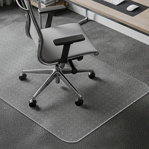 COSYLAND Bodenschutzmatte Bürostuhl, Schreibtischstuhl Unterlage transparent, Bodenschutzmatten für Bürostühle, 75 x 120 cm