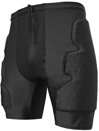 Pantaloncini protettivi imbottiti per snowboard, skate e sci, protezione 3D per fianchi, glutei e coccige