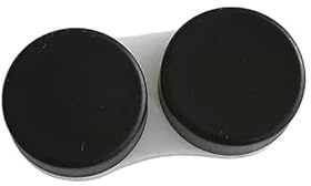 TroHollis Contact Lens Cases,Contact Lenses Case Box 10pcs Portable Contact Lens Case Eyes Contacts Care Container Box Lenses Storage Color(Black)