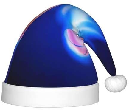 HKHLHLH Blue Fire Basketball Ball Singing Santa Hat, Christmas Hat For Stage Performances And School Events, Birthday Hat Xmas Hat