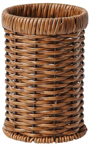 DOITOOL Porta Cubiertos de Cocina Tejido a Mano, Organizador Multifuncional para Utensilios, Cesta para Cubiertos Diseño Rústico, Resistente al Desgaste, Adecuado para Mesa y Encimera