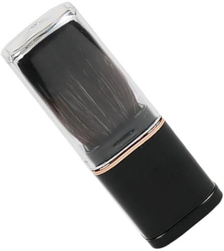 Garneck Brocha de Maquillaje Retráctil Portátil para Polvos y Rubor Fibras Sintéticas y Aplicación Uniforme Adecuado para Rutina de Belleza Diaria