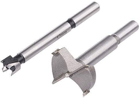 UK Drills 1 x 36.0mm New Forstner Bit Wood Hole Cutter Round Shank TCT Tip