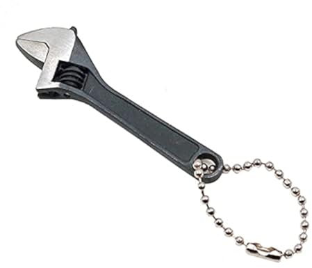 HATOOLHA Mini Adjustable Wrench Alloy Steel Opening Steel Wrench Portable Adjustable Spanner Quick Metal Repair Portable Hand Tool (2.5 inch 68mm)