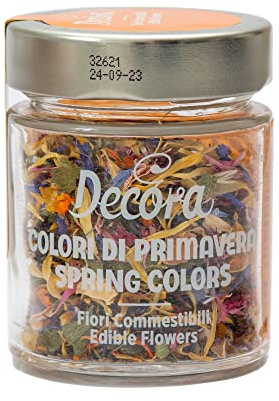 Decora 0201011 Confezione da 4 G Fiori Eduli Colori Di Primavera