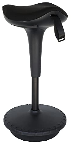 Sedero Ergonomischer Wackelhocker Ergo - Schwarz - Ergonomischer Bürostuhl höhenverstellbar von 65-83 cm
