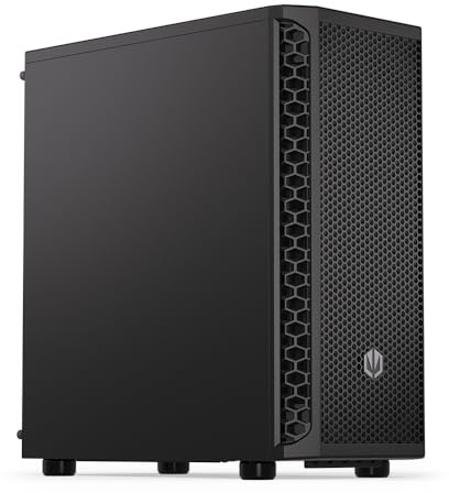 ENDORFY Signum 300 Solid PC Gehäuse ATX, Mesh Front, 1x Stratus 120 PWM, Unterstützung für 360 mm Radiator, GPU bis 350 mm, Staubfilter, Schwarz