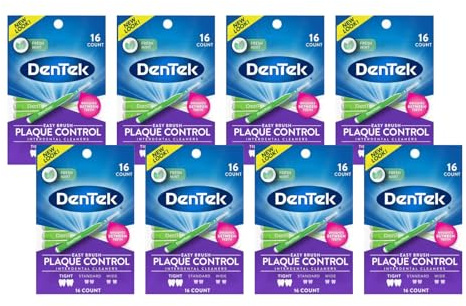 DenTek Easy Brush Fresh Mint Extra Tight Interdentalreiniger, 16 Stück, 8 Stück