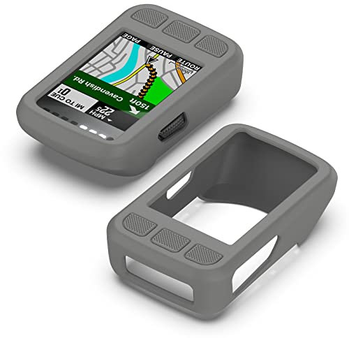 Protective Silicone Cover Case For Wahoo ELEMNT BOLT V2 GPS Cycling/Bike Computer, Replacement Protective Case Shockproof and Shatterproof Accessory (Dark Gray)
