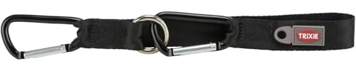 Universal-Anschnallschlaufe, Karabinerhaken, XS–S: 30 cm/25 mm, schwarz