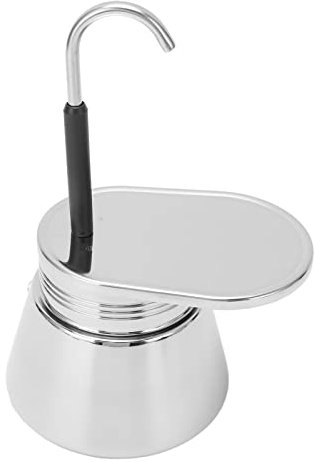 Caffettiera Moka con Beccuccio Singolo, 1 Tazza da 50ML/200ML Pentola Moka con Beccuccio Singolo Pentola Moka con Beccuccio Singolo Versare a Mano in Acciaio Inossidabile Caffettiera Classica(50ML)