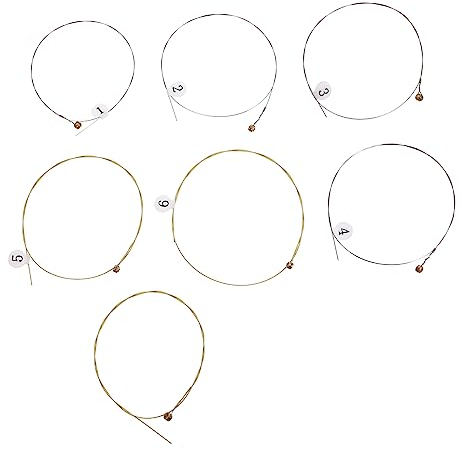 HEMOTON 7stücke Saiten Für Leier Saitenzubehör Mit Nummerierung Ersatz Saitenwerkzeug Saitige Harfe Sicher Und Installieren