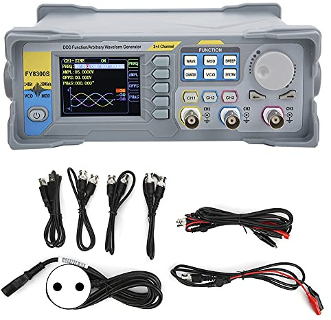 Generador de Señal de Función de 3 Canales Generador de Señal de Forma de Onda Arbitraria para Taller de Ingeniero Electrónico (FY8300S-20M Enchufe de la UE)
