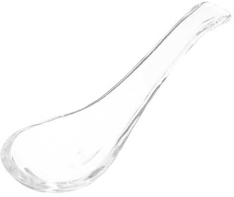 PRETYZOOM Cucharilla De Café Cucharilla De Postre Reutilizable Cuchara De Vidrio Para Café y Aperitivos