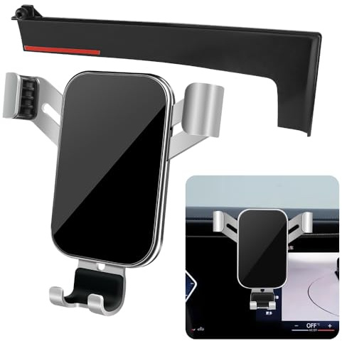LUNQIN Car Phone Holder for BMW 7 Series 2023 2024 2025 and BMW i7 2023 2024 2025 Auto Interior Accessories Best Cell Phones Mount Cellphone Mobile Cradle Charging Navigation Screen Stand Accessory