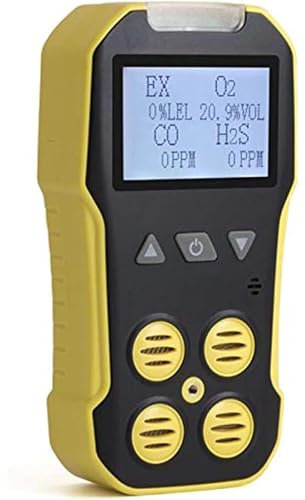 ylpddmm Detector de múltiples Gases O2, Co, H2S, Lel,Detector monoxido de Carbono