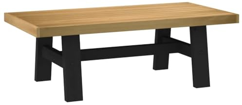 vidaXL Soffbord NOAIN A-formade ben 120x60x40 cm massiv furu, vardagsrumsbord, accentbord, rektangulärt soffbord, träbord, rustikt bord, cafébord