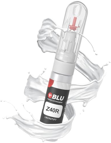 BLU Lackstift Auto kompatibel für OPEL Z40R Weiss SCHNEEWEISS | Auto Lack Reparatur 2in1 Ausbesserungslack Pinsel + Nadel