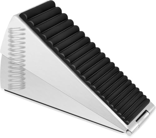 Cale de porte d'intérieur, butée de porte lourde, butée de porte robuste, cale de porte extra large pour intérieur, support de porte en acier pour sol, butée de porte murale, butée de porte lestée