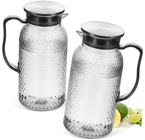 Gatuida 2piezas Jarra De Plástico Vacía Unidades Para Nevera Agua y Diseño Elegante