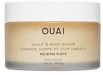OUAI Scalp & Body Scrub Travel Size, Melrose Place - Exfoliating Body Scrub with Sugar & Coconut Oil Blend for Smooth, Moisturized Skin - Gentle for Removing Product Build Up